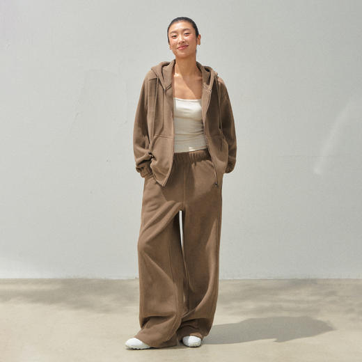 Ariseism 美式复古设计感连帽外套长裤套装女秋两件套 商品图0