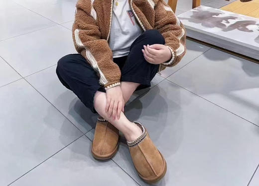 到手价338元 Kirkland羊皮羊毛一脚蹬拖鞋 100%羊毛 美国代购，无中文标签，介意慎拍 商品图5