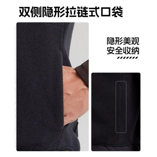 心选丨一件可以穿三季☀️外穿抗冻、内搭锁温｜官方授权正版 李宁/Li-Ning 抓绒衣/抓绒马甲/保暖手套 商品图7