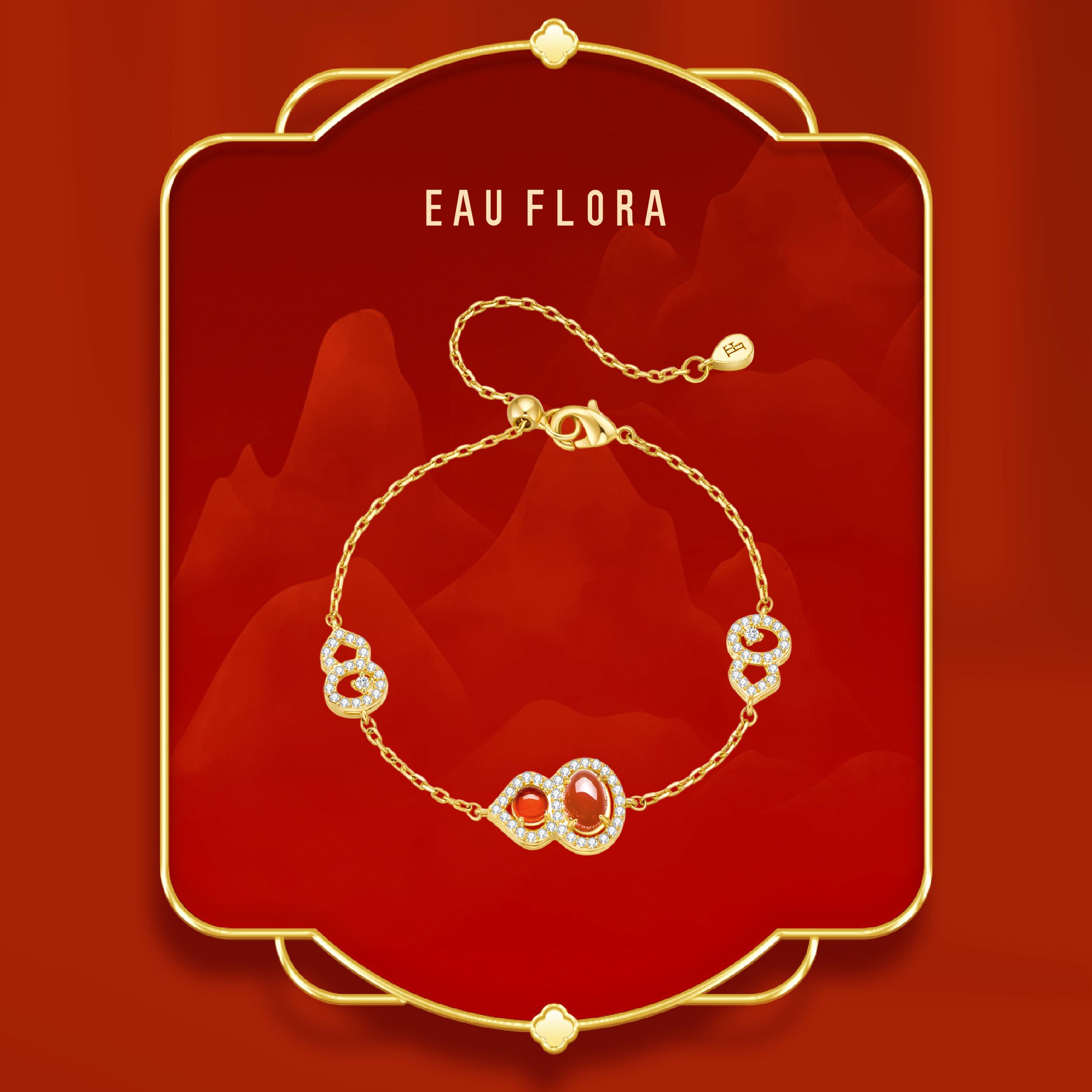 【灵韵葫芦】可抽拉红玛瑙葫芦手链