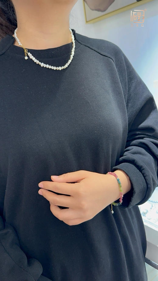 彩虹碧玺巴洛克珍珠多用长链 商品图11