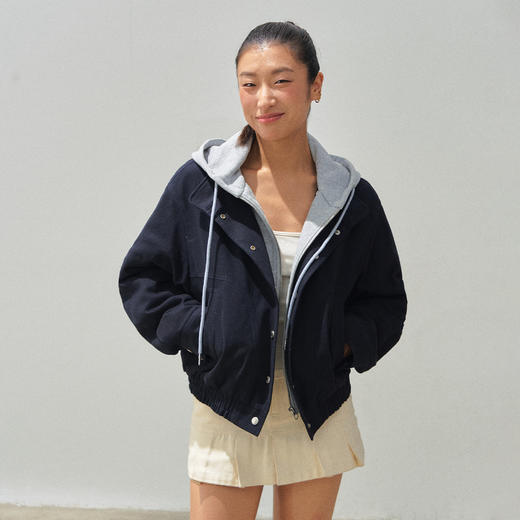 Ariseism美式复古设计感宽松棉衣外套女秋冬新款上衣 商品图4