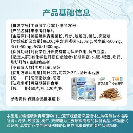 甘乐片  保肝护肝+降血脂 商品图14