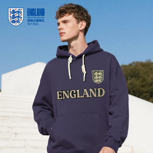 【官方正版】英格兰国 家队 | 紫色连帽卫衣秋季新款长袖上衣 商品图3