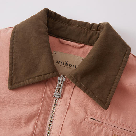 谜底翻领短款羽绒服女2025年冬季新品领口拼接鸭绒保暖254MY1488 商品图3