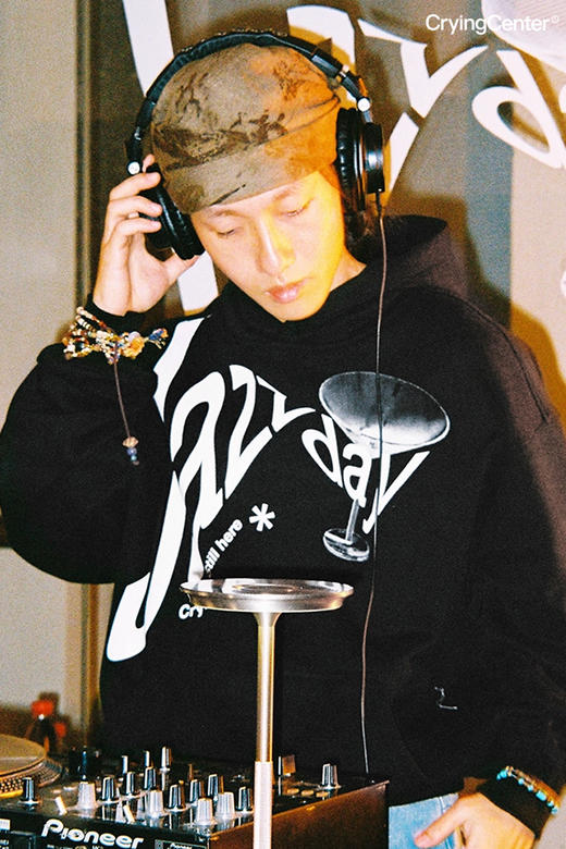 CryingCenter JazzDay字母印花廓形宽松连帽卫衣 哭喊中心 商品图1