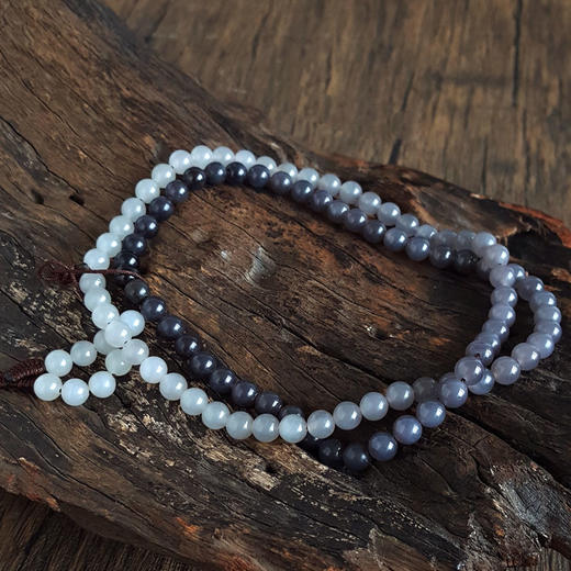 【天然正品】天然细腻油润度佳烟紫渐变约6.1MM和田玉手串项链两用款链长：35.5CM女士260925NJM66现售价：980特价！ 商品图2