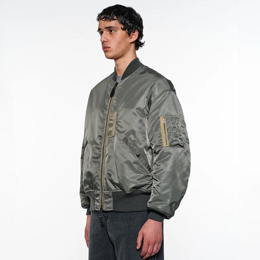 marka MA-1 宽松廓形军事风夹克棉服 棒球领外套 商品图3