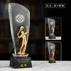 羽毛球奖杯定制比赛水晶奖杯定做定制刻字运动会单打双打冠军奖品 商品缩略图4