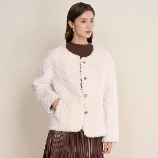 EITIE爱特爱白色短款时尚2025冬季新款保暖外套D2503929 商品图3