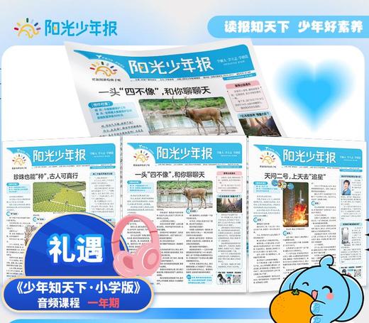阳光少年报 中国少年时事素养报  小学生新闻故事报 （图23为出刊表。每周一期，寒暑假休刊🔔详见出刊表）【悦刊图书】 商品图0