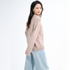 罗蒙秋冬女士针织衫半高领拉链慵懒风设计感针织开衫宽松上衣毛衣外套女 商品缩略图4