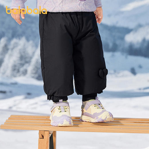 巴拉巴拉宝宝长裤女童羽绒裤2025新款冬装保暖束脚裤 商品图0