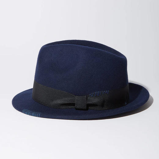 KUON Sashiko Fedora Hat 日本手缝刺子礼帽 商品图2
