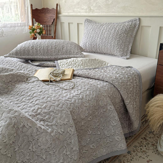 【妈妈辈最喜欢】简约加厚夹棉包边印花卡通床盖三件套 商品图4