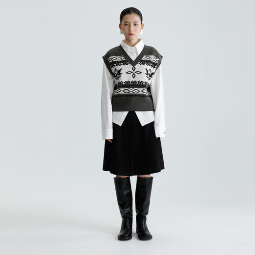 朵拉梵西针织马夹F28D1351 商品图0