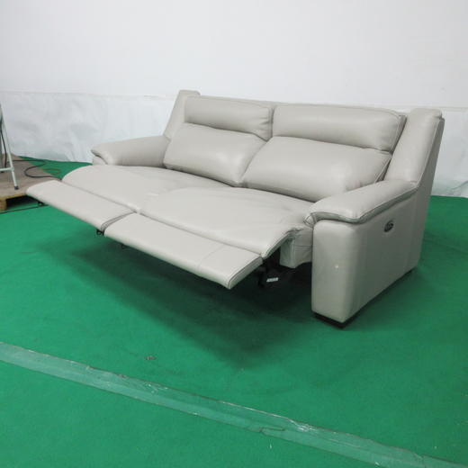【OUTLET】3人2边电动沙发 德约克-F NV 浅灰 商品图1