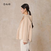 【商场同款】CNC5012 “ 轻氧短大衣 ” 羊毛蚕丝混纺触感细腻高级 驼色连帽短大衣 商品缩略图1