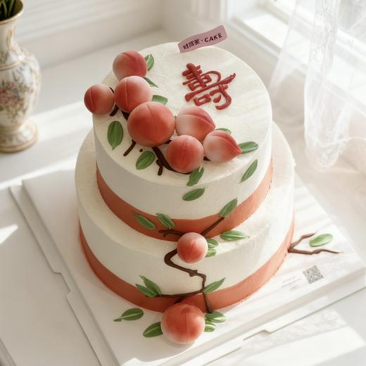 【寿桃】福禄贺寿 - 翻糖装饰奶油蛋糕 商品图0