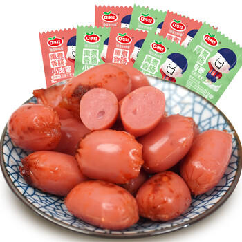 口水娃子弹肠混合味500g小香肠烤肠肉枣办公室解馋零食独立包装 /休闲食品 /肉类零食 /猪肉类 商品图1