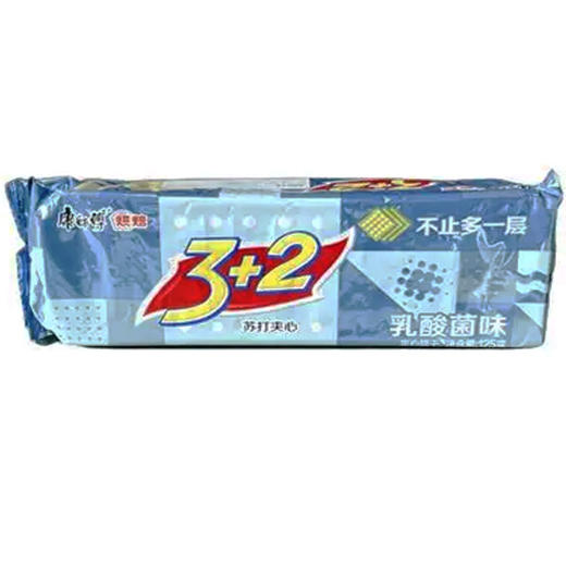 康师傅3+2苏打夹心饼干（乳酸菌味）125g(6919892995667) 商品图0