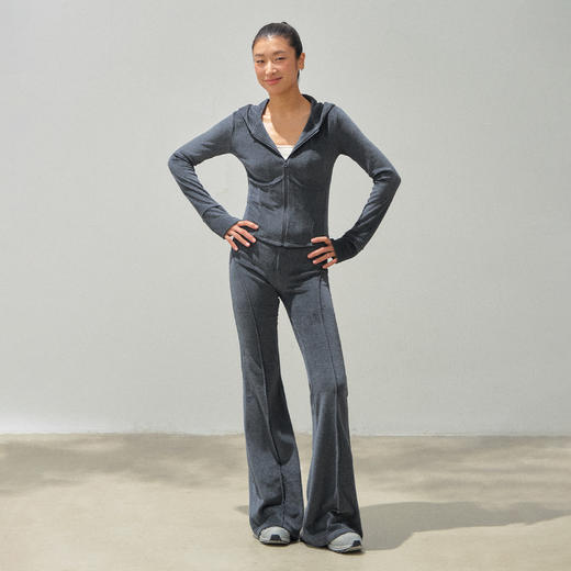 Ariseism 美式复古设计感连帽外套长裤套装女秋两件套 商品图4