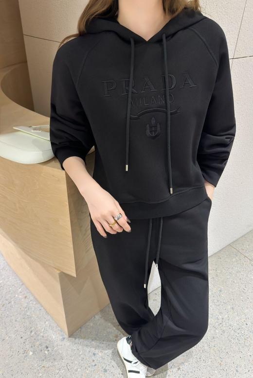 女款全棉刺绣连帽卫衣长裤套装020 商品图4