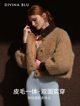 DIVINA BLU 丹麦系列 迪唯纳双面穿皮草外套118