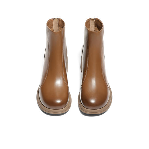 【云粉节】BF楼 森达潮软羊皮时装靴2025冬季新款时尚粗高跟短靴4PQ48吊牌价1099活动价539 商品图2