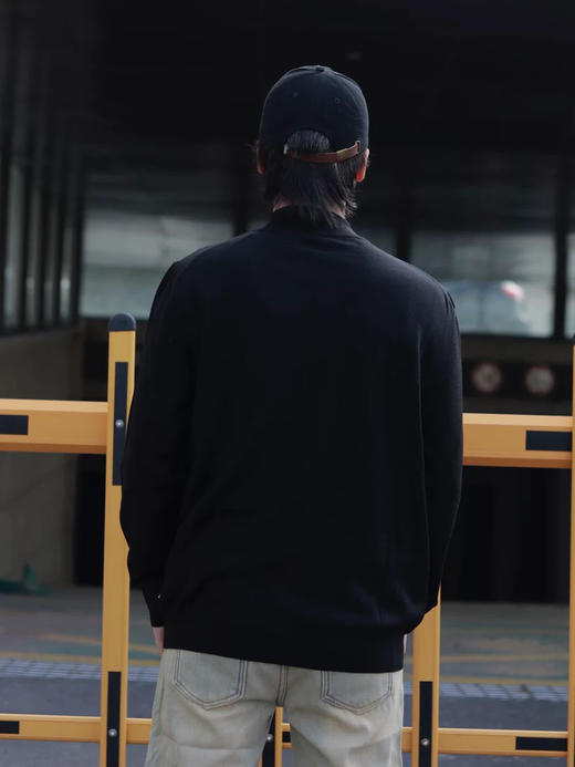 109-1实力工厂清库 BS男士拉链针织外套 50羊毛50羊绒 老朱穿L宽松合适 三色 商品图5