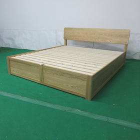 【OUTLET】大双人收纳床 维克-F-2 N 自然色