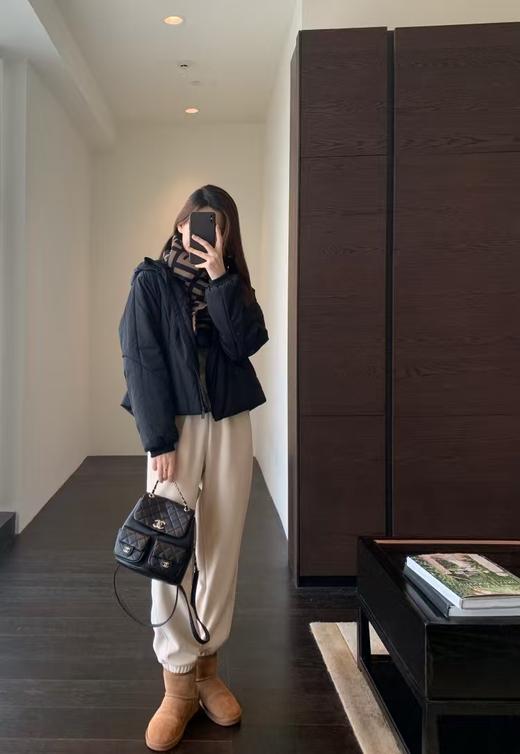 Lu*家同款W-R夹棉防风防水连帽外套 商品图13