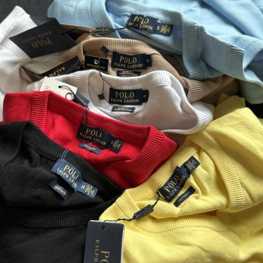 拉家针织V领背心多色刺绣 商品图13