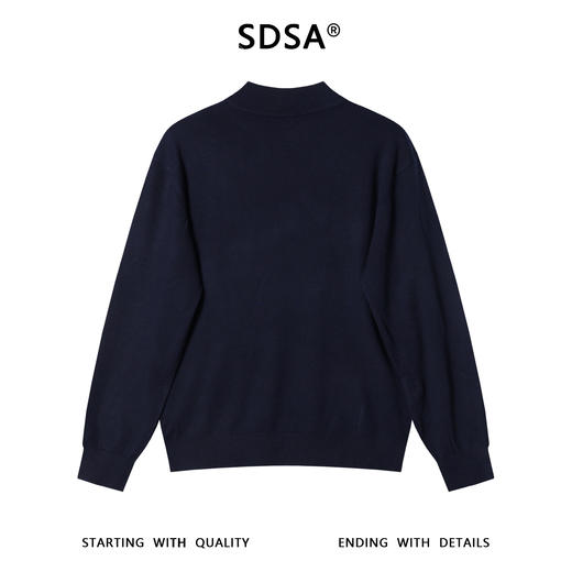 2571015SDSA男士秋冬新款痞帅男装潮牌简约纯色圆领针织衫毛衣百搭休闲 商品图5