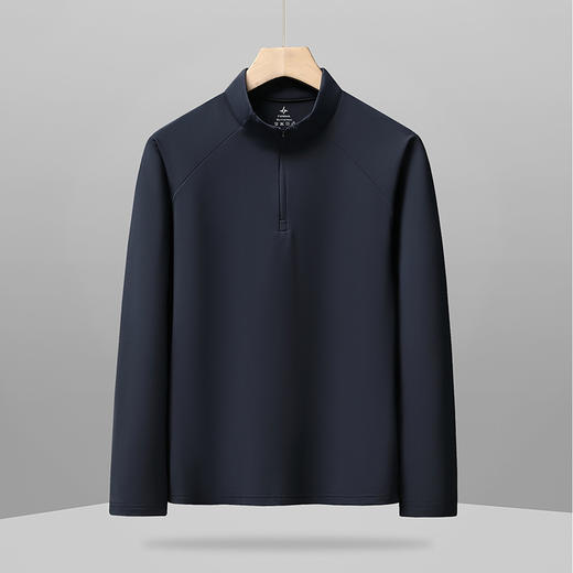 【7A抗菌】【DWP】大依优型大码男装立领卫衣秋季半拉链长袖休闲商务百搭宽松加肥加大 商品图2