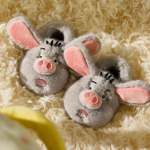 巴拉巴拉童鞋儿童棉拖鞋男女童加绒包跟家居鞋冬季2025新款动物萌 商品图3