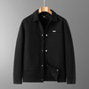 【DDT】大依优型大码男装秋冬厚款仿毛呢夹克外套商务休闲翻领长袖外套加肥加大 商品缩略图1