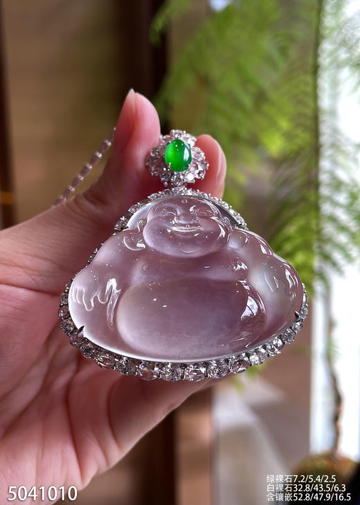 玻璃种佛公吊坠【5041010】具体价格微信咨询 商品图3