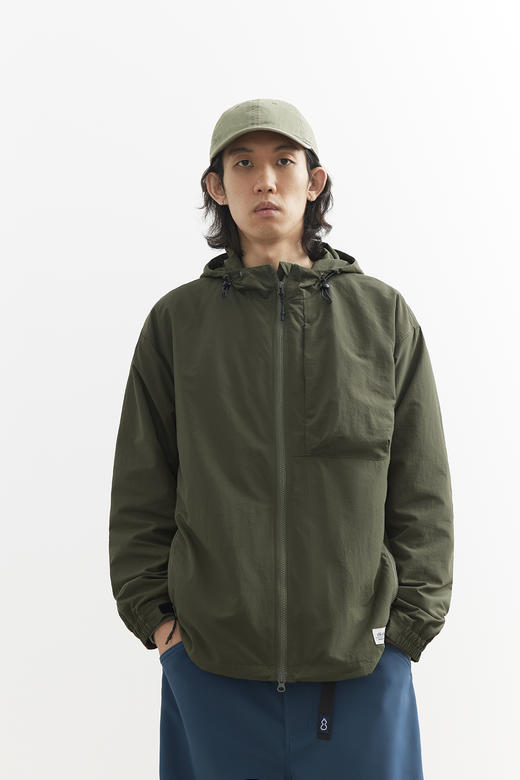 吃茶去chichaqu25秋冬带帽拉链外套城市户外复古宽松防泼水山系 商品图0