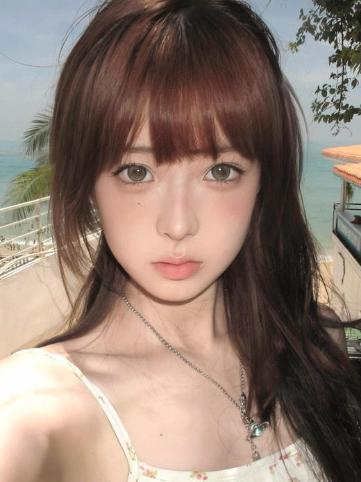 <大直径/中直径>PUFF GIRL-牛油果脆片 绿-14.5-14.2mm【半年抛/日抛十片装 0-1000度 含525/575】 商品图1