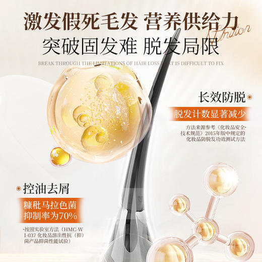 正修堂去屑控油防脱洗发露止脱固发控油蓬松强韧发根男女洗发水 商品图3