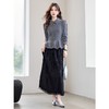 法式软糯针织毛衣半身裙两件套，复古日系设计感两件套HR-618 商品缩略图2