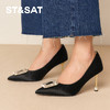 星期六法式水钻方扣尖头高跟鞋SSD3111488 商品缩略图5