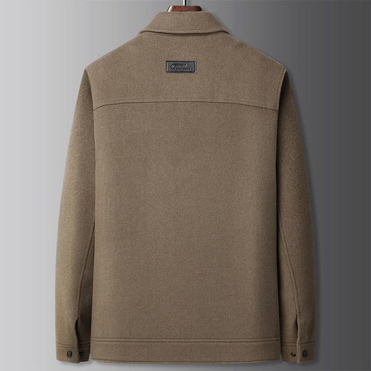 【可拆卸鹅绒内胆】【羊毛】【DBW】大依优型大码男装双面毛呢大衣外套可脱卸鹅绒内胆商务休闲翻领长袖 商品图2