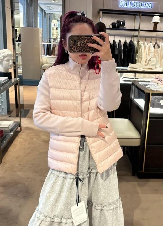 女款翻领拼接针织羽绒服018 商品图3