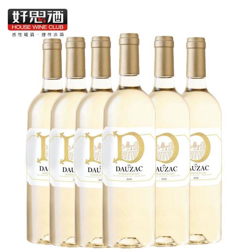 杜扎克波尔多干白葡萄酒六支装750ml*6支 商品图0