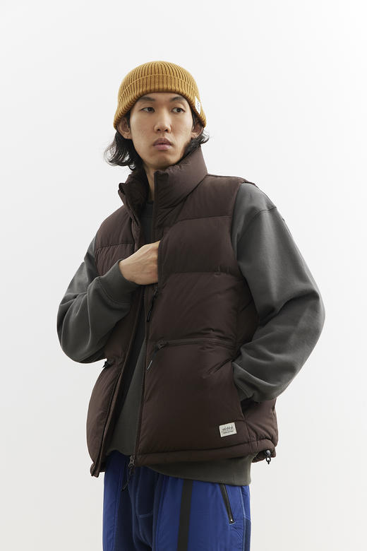 吃茶去chichaqu25秋冬新款重磅羽绒马甲户外保暖简约男女防风 商品图3