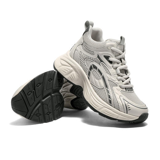 【云粉节】BF楼 森达厚底老爹鞋2025冬季新款高帮增高运动休闲鞋XTN01吊牌价899活动价399 商品图4