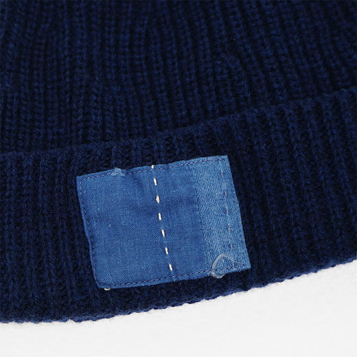 KUON Boro Patched Watch Cap 日本古布羊毛线帽 冷帽 商品图1