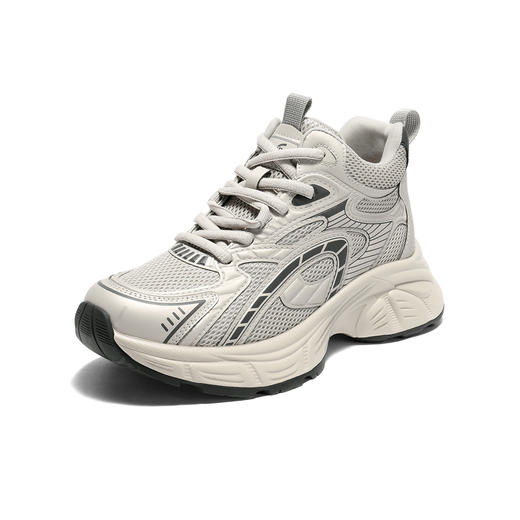 【云粉节】BF楼 森达厚底老爹鞋2025冬季新款高帮增高运动休闲鞋XTN01吊牌价899活动价399 商品图1